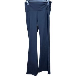 Yozy Flare Leggings Pants Womens Size  XL Black Stretch Open Back